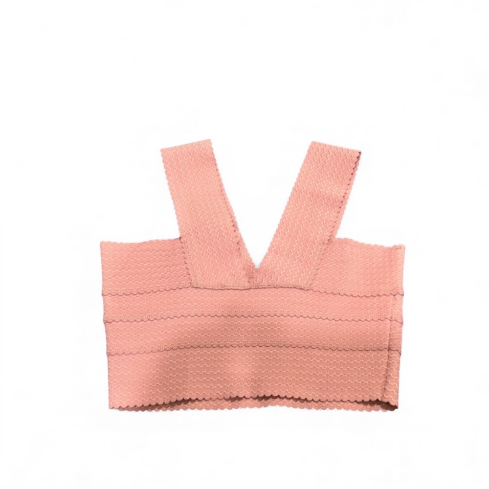 💐ANGL Ribbed Textured Crop Top Size Small